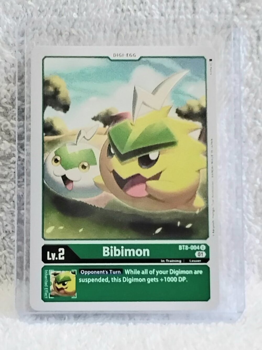 5/$20 Mint Digimon Bibimon Digi-Egg Card BT8-004 U by Bandai!!